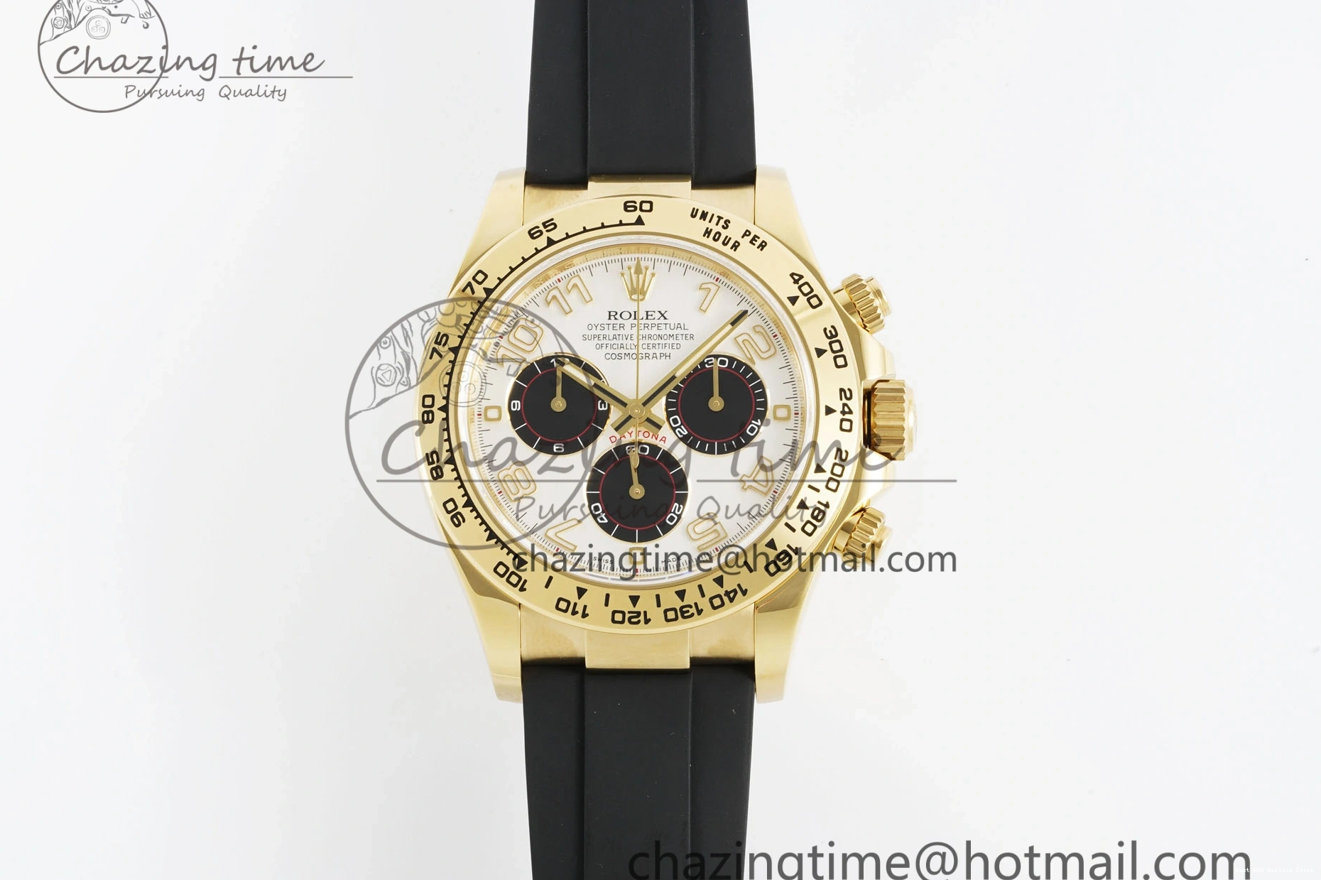 AAA Replica Watches Best 116518 V 2102 White Rubber Edition Arabic EasyMatch SA4130 Daytona Dial Clean 1:1 on Oysterflex Strap 0104